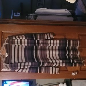 Long striped cardigan